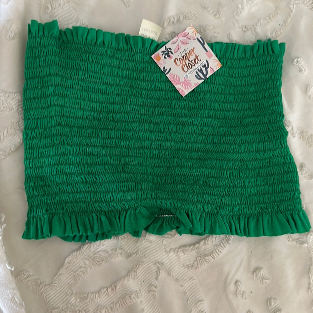 Copper Closet Green Tube Top